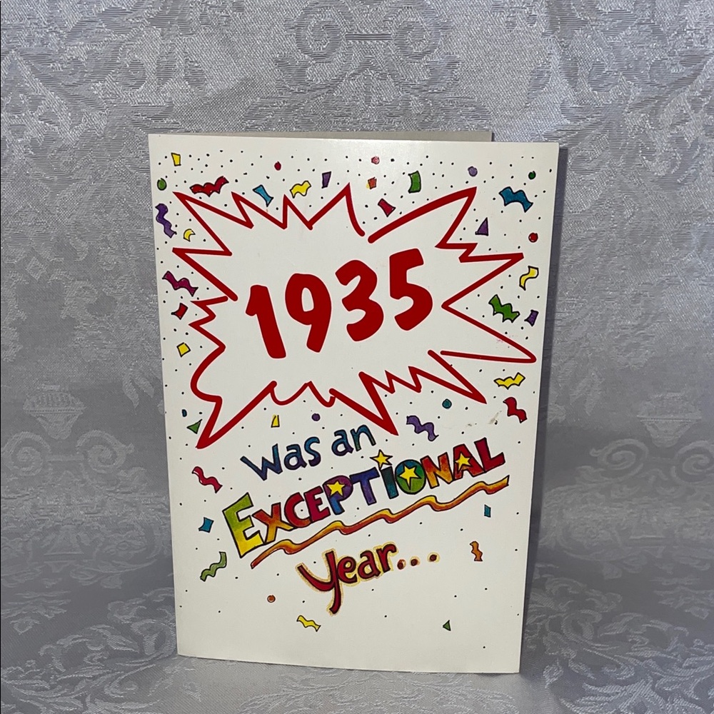 NWT Colorful 1935 Commemorative Card - Picture 2 of 4